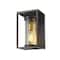 Z-Lite Dunbroch 1 Light Outdoor Wall Sconce, Deep Bronze + Outdoor Brass & Clear 584S-DBZ-OBS - alternate 1